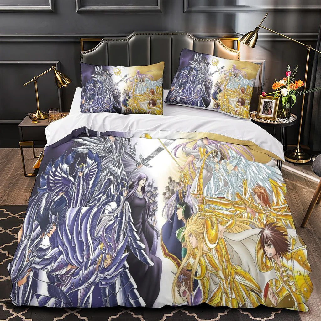 2025 NEW Saint Seiya Bedding Set Quilt Duvet Covers Bedding Sets