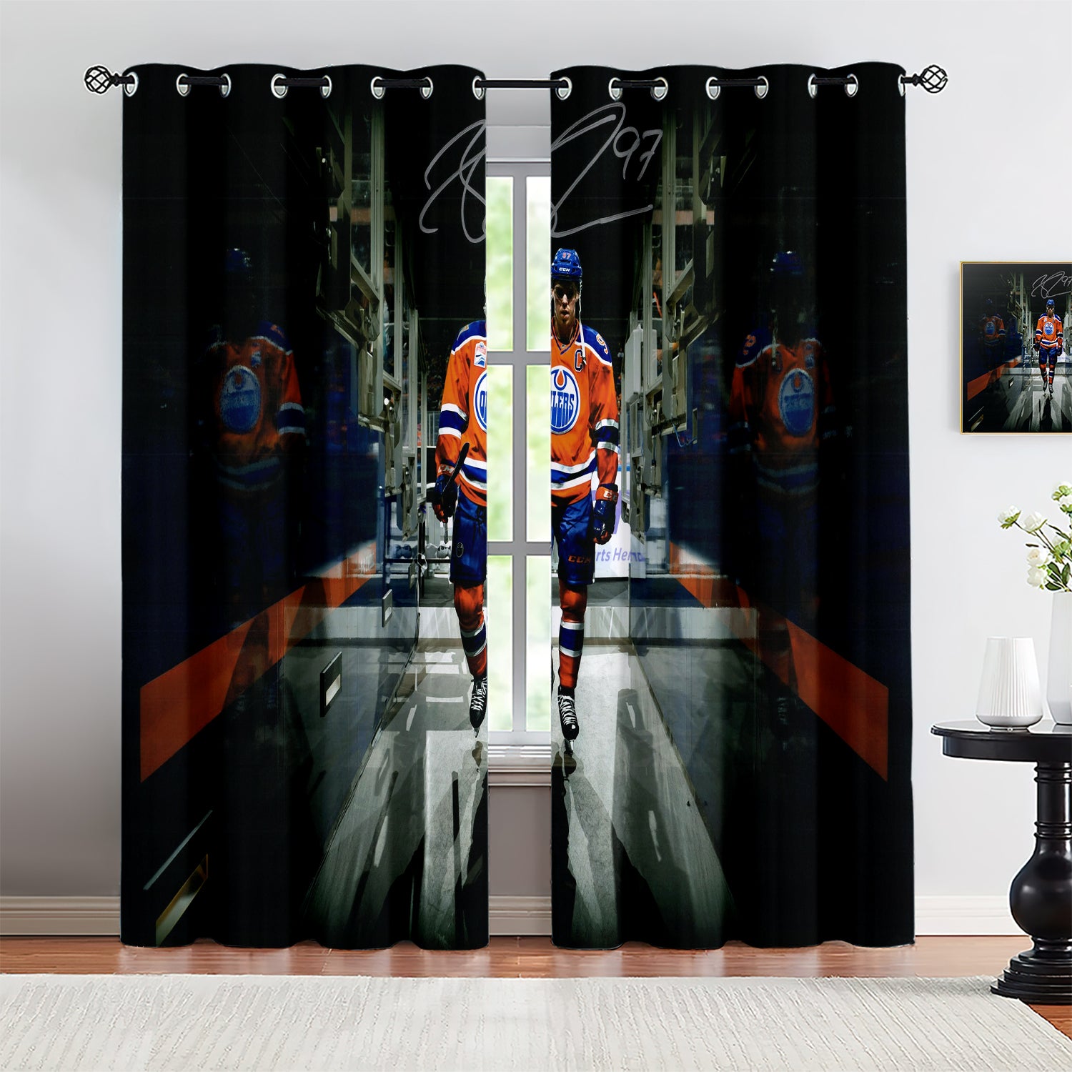 Connor Mcdavid Blackout Curtains Drapes for Window Treatment Set
