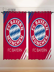 2025 New Bayern Munich Football Club Curtains Blackout Window Treatments Drapes Room Decor