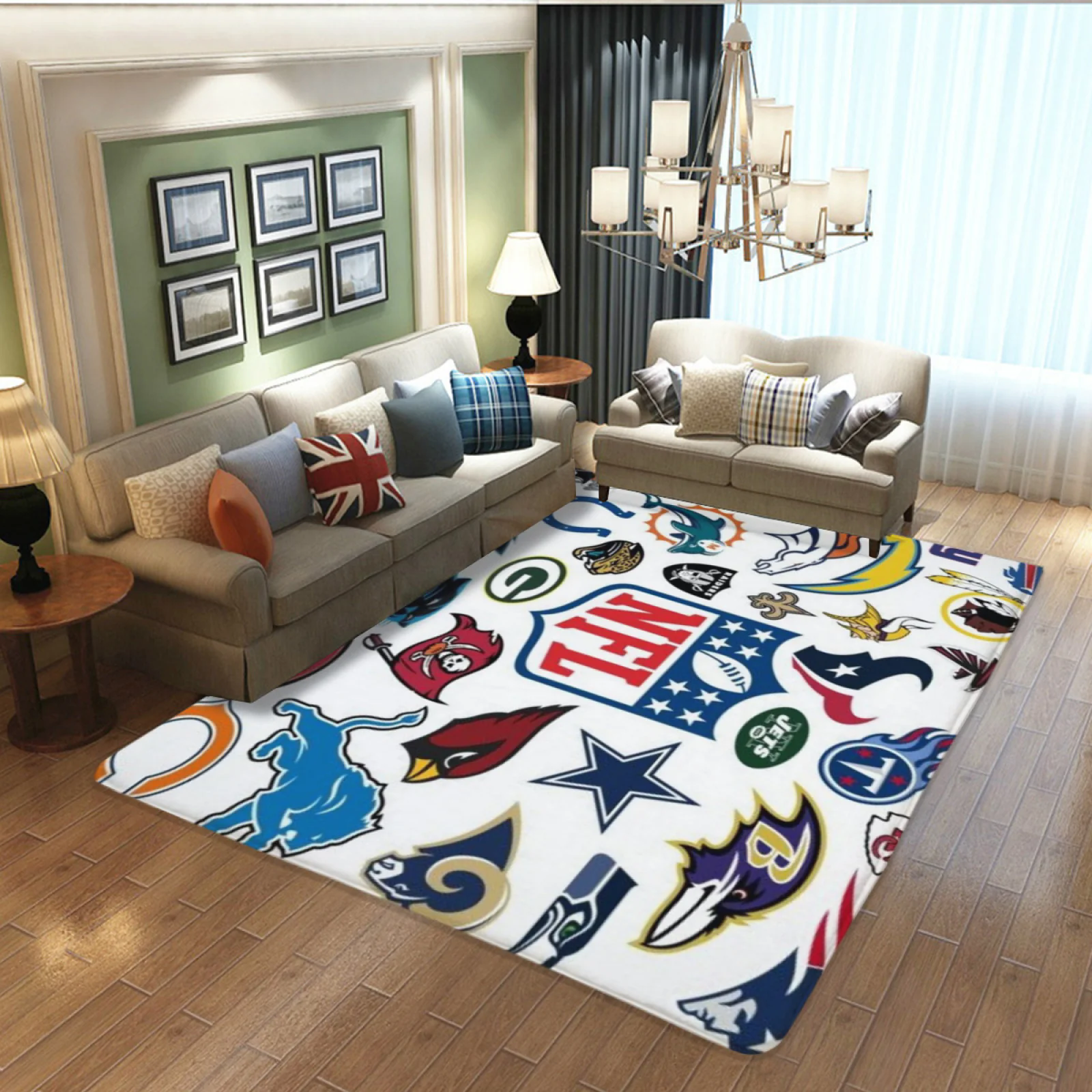 Football Team Carpet Living Room Bedroom Mats Kitchen Bathroom Rugs