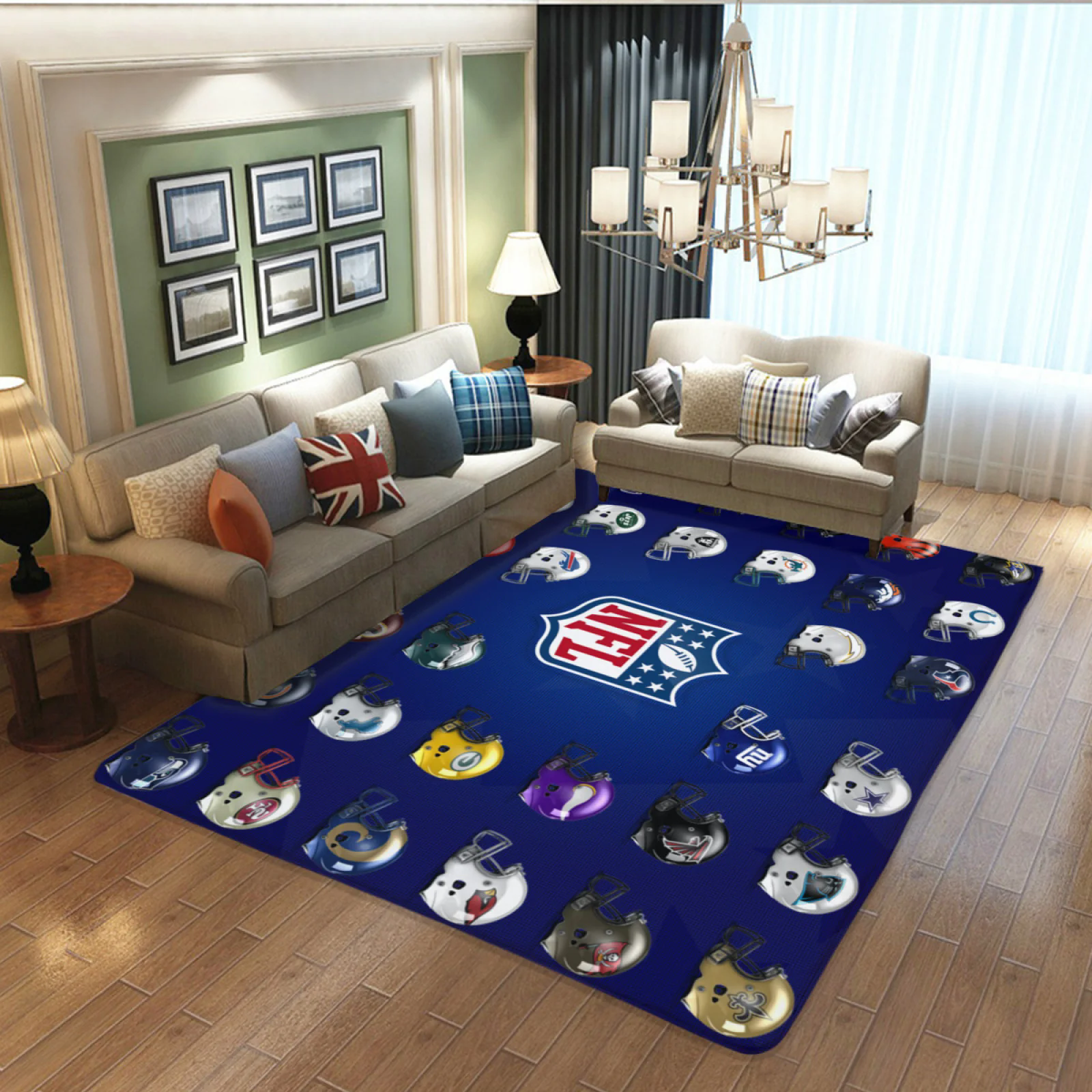 Football Team Carpet Living Room Bedroom Mats Kitchen Bathroom Rugs