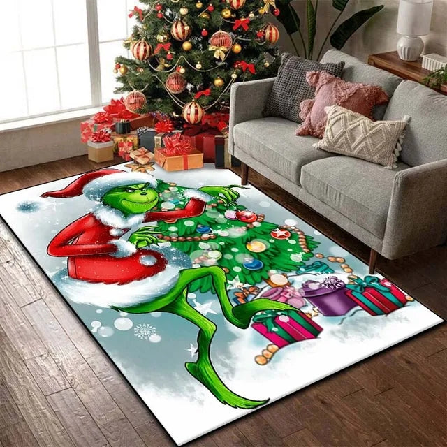 How the Grinch Stole Christmas The Grinch Graphic Carpet Living Room Bedroom Sofa Rug Door Mat Kitchen Bathroom Mats for Kids