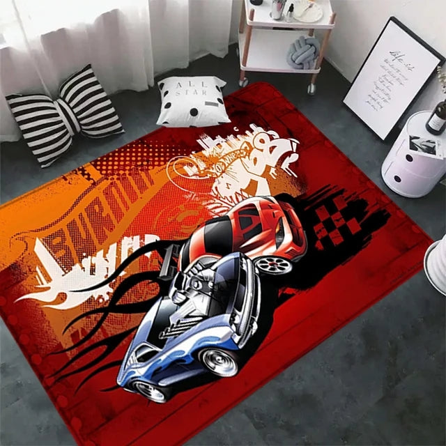 Hot Wheels Cosplay Carpet Living Room Bedroom Sofa Rug Door Mat