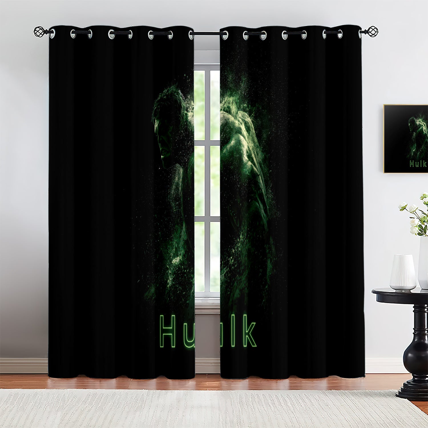 Marvel Rivals Hulk Blackout Curtains Drapes For Window Treatment Set