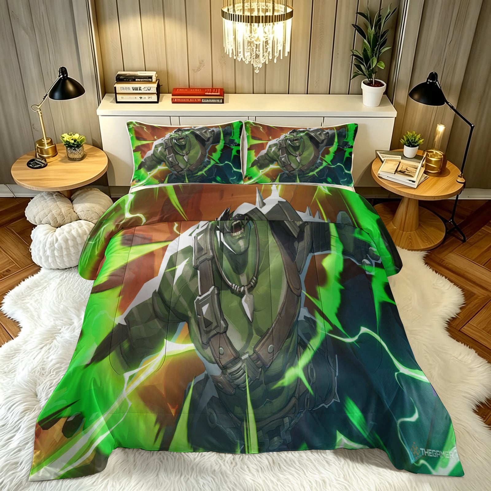 Marvel Rivals Hulk Comforter Pillowcase Sets Blanket All Season Reversible Quilted Duvet