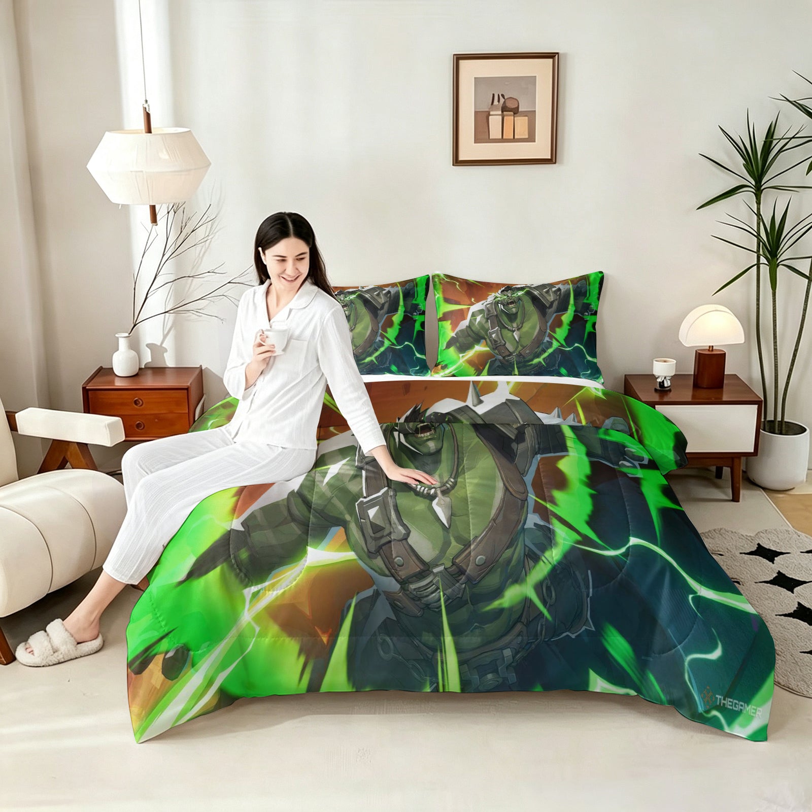 Marvel Rivals Hulk Comforter Pillowcase Sets Blanket All Season Reversible Quilted Duvet