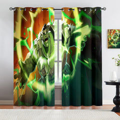 Marvel Rivals Hulk Blackout Curtains Drapes For Window Treatment Set