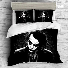 Joker Arthur Fleck Clown Duvet Cover Quilt Case Pillowcase Bedding Set