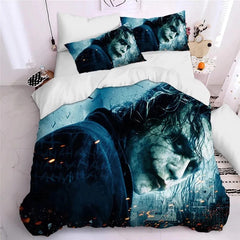 Joker Arthur Fleck Clown Duvet Cover Quilt Case Pillowcase Bedding Set