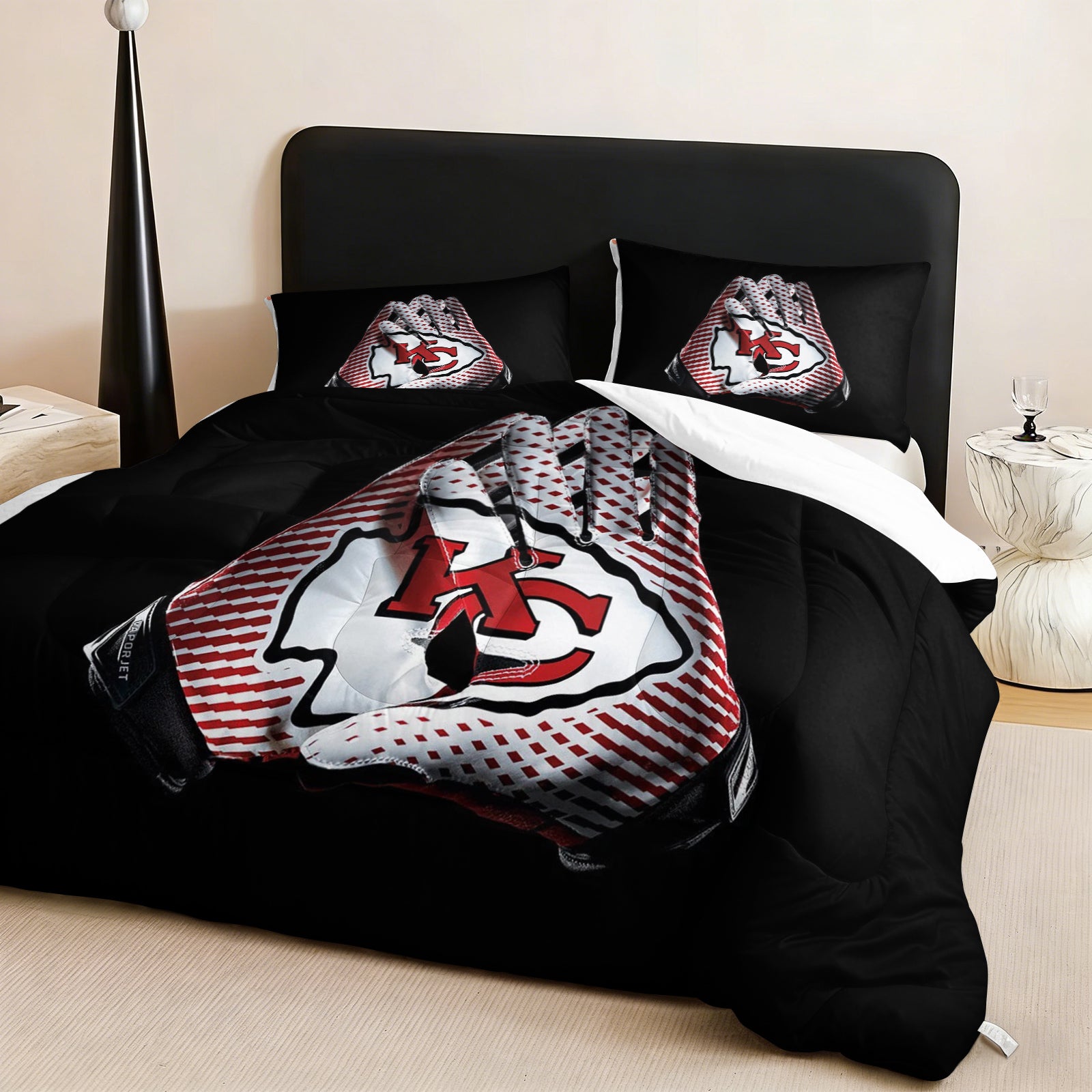 Kansas City Chiefs Comforter Pillowcase Sets Blanket All Season Reversible Quilted Duvet