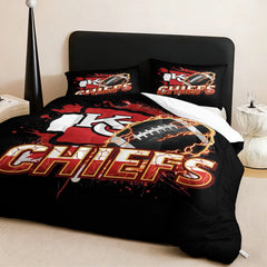 Kansas City Chiefs Comforter Pillowcase Sets Blanket All Season Reversible Quilted Duvet
