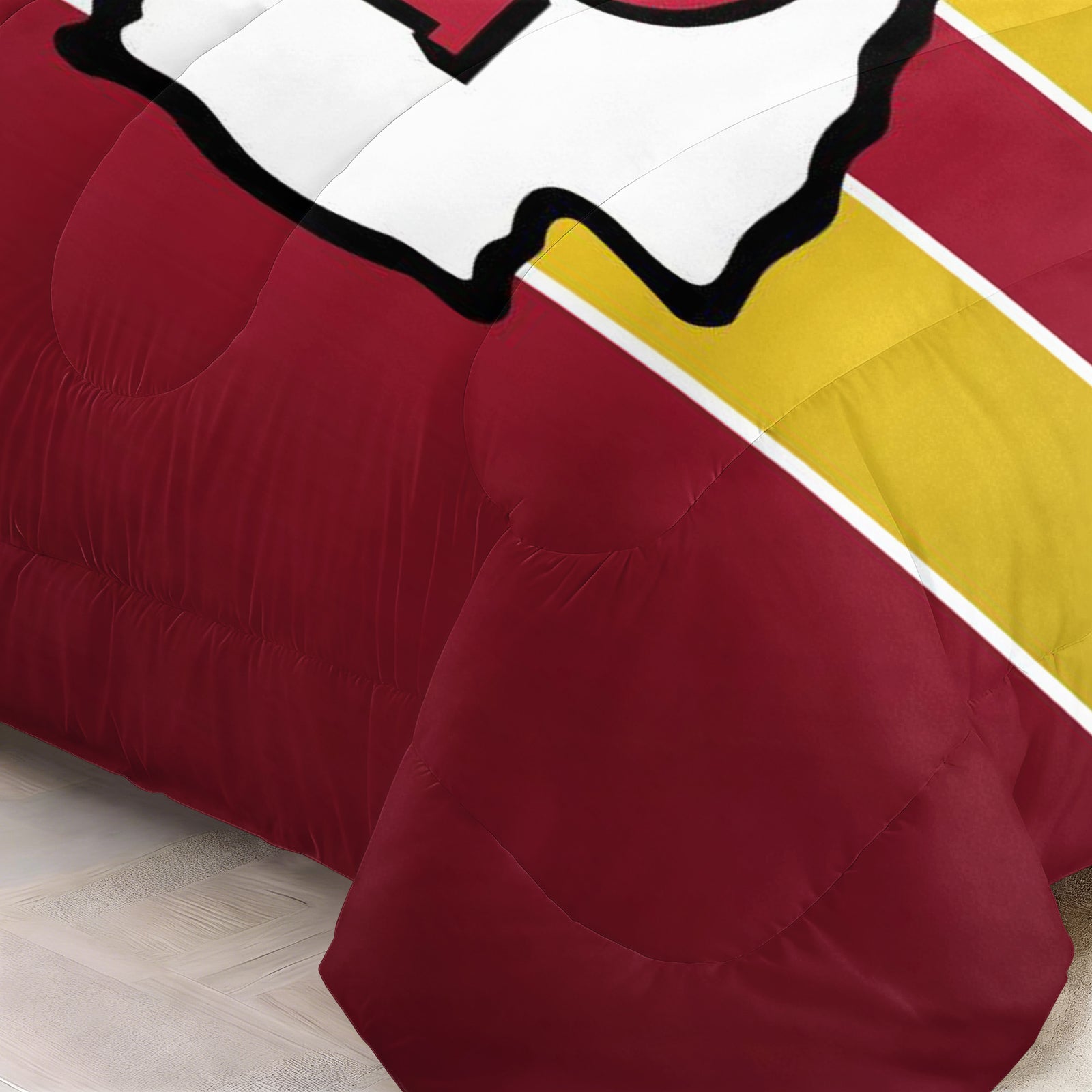 Kansas City Chiefs Comforter Pillowcase Sets Blanket All Season Reversible Quilted Duvet
