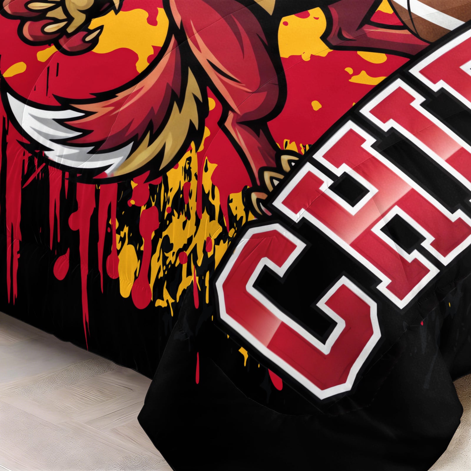 Kansas City Chiefs Comforter Pillowcase Sets Blanket All Season Reversible Quilted Duvet