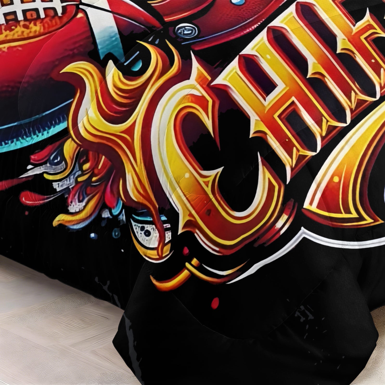 Kansas City Chiefs Comforter Pillowcase Sets Blanket All Season Reversible Quilted Duvet