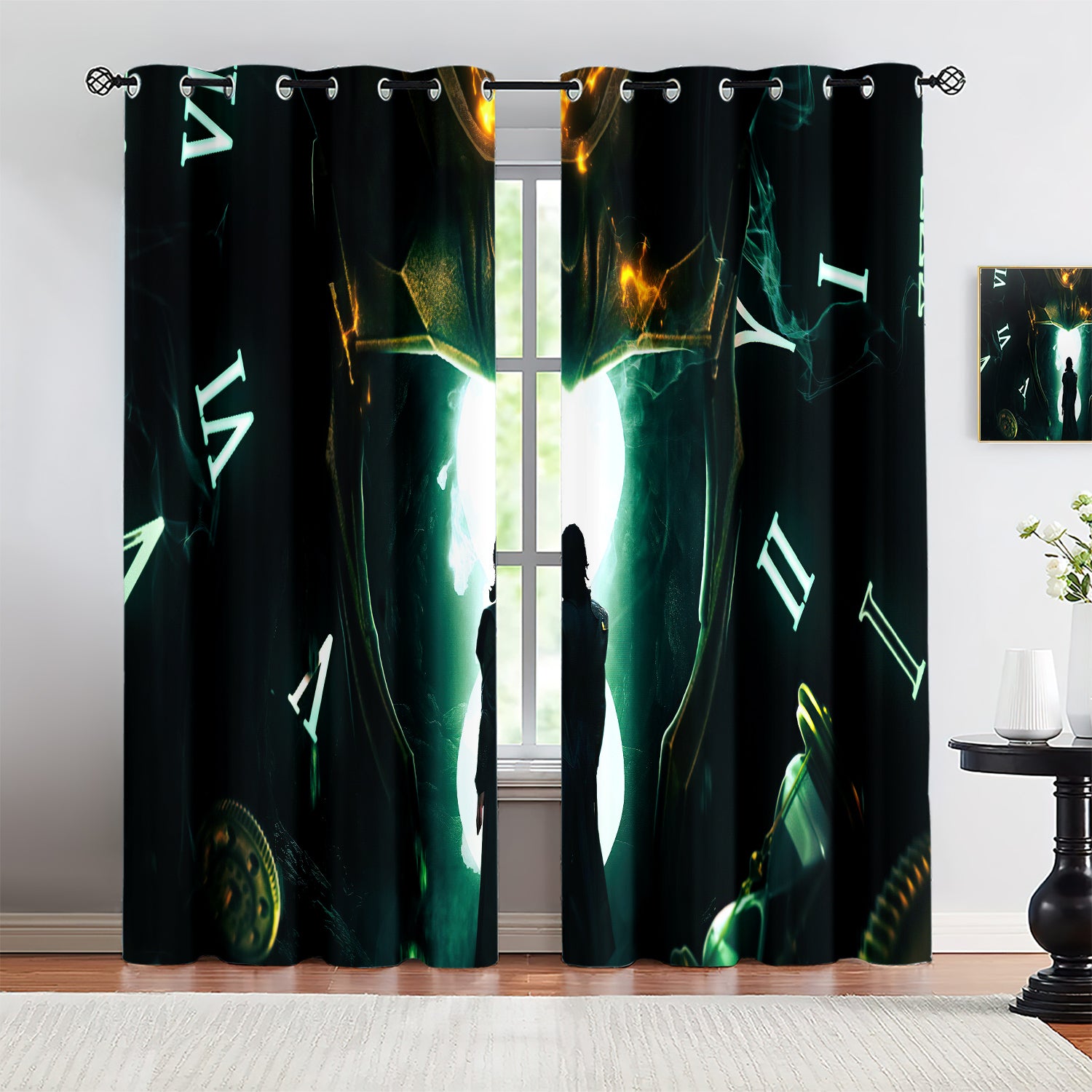 Marvel Rivals Loki Blackout Curtains Drapes For Window Treatment Set