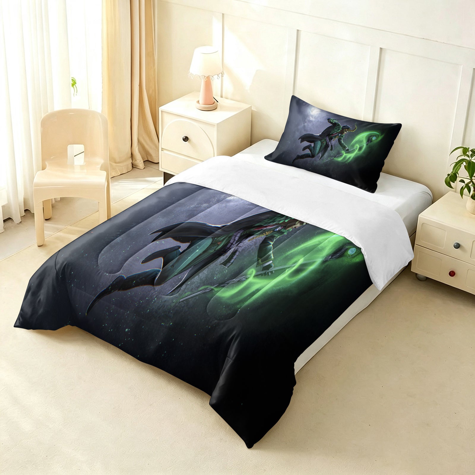Marvel Rivals Loki Comforter Pillowcase Sets Blanket All Season Reversible Quilted Duvet