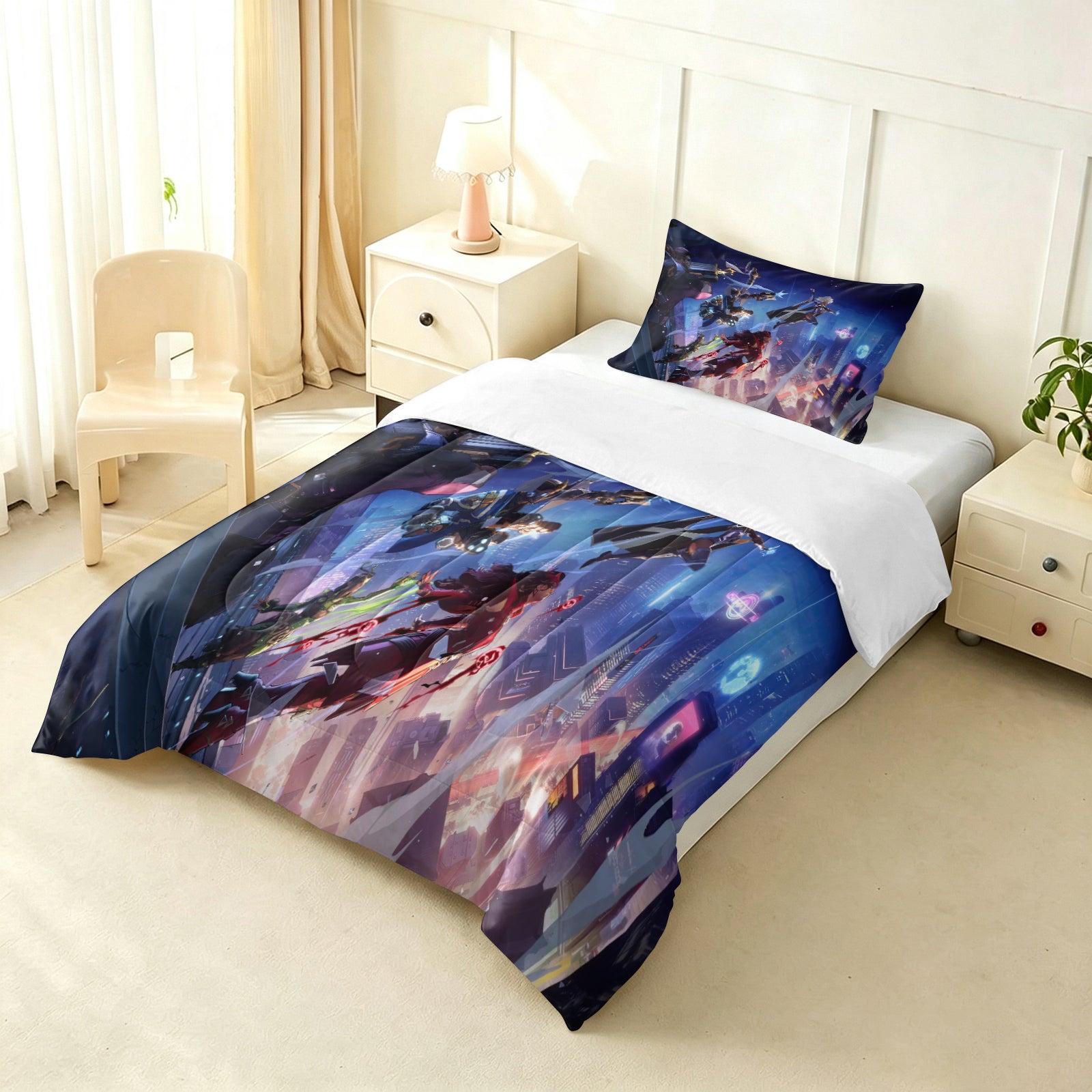 Marvel Rivals Comforter Pillowcase Sets Blanket All Season Reversible Quilted Duvet