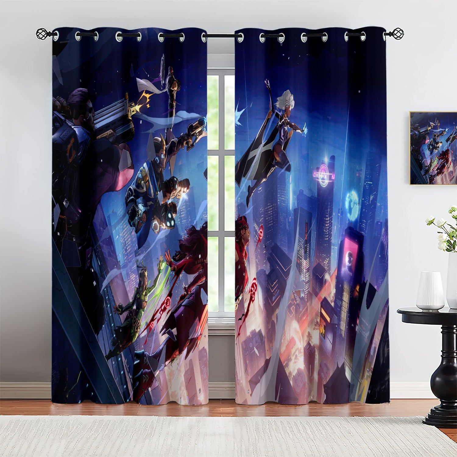 Marvel Rivals Blackout Curtains Drapes For Window Treatment Set