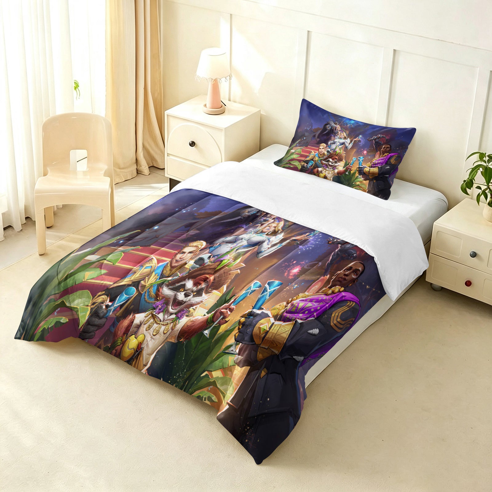 Marvel Rivals Comforter Pillowcase Sets Blanket All Season Reversible Quilted Duvet