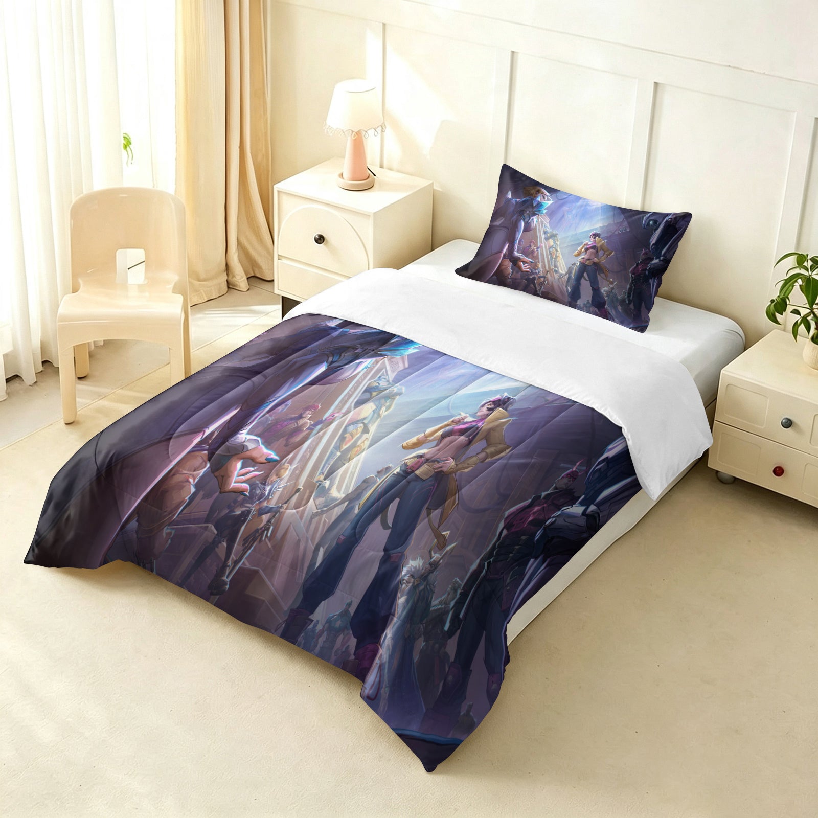 Marvel Rivals Comforter Pillowcase Sets Blanket All Season Reversible Quilted Duvet