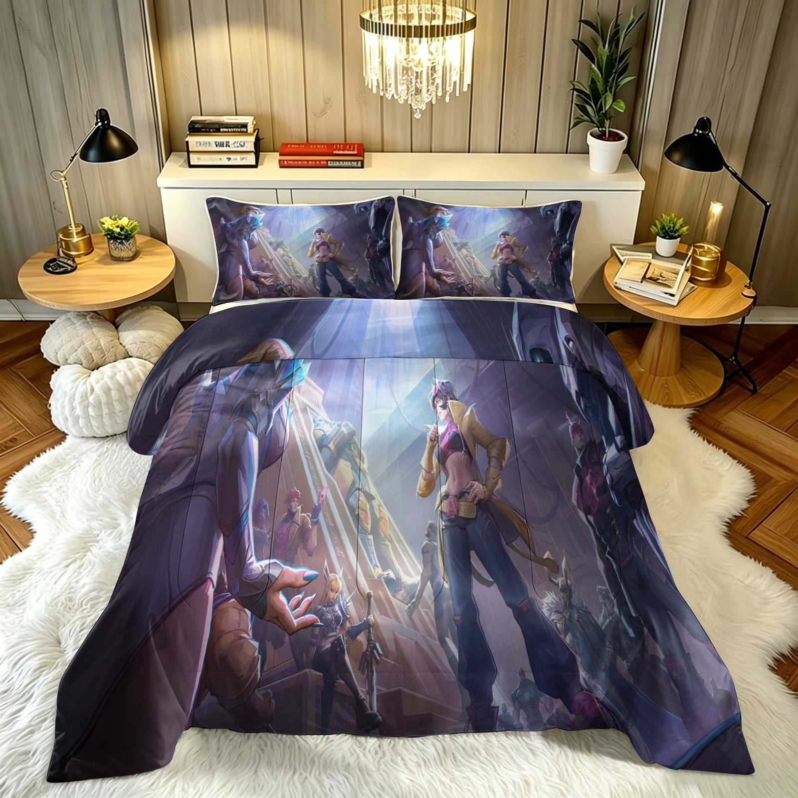 Marvel Rivals Comforter Pillowcase Sets Blanket All Season Reversible Quilted Duvet