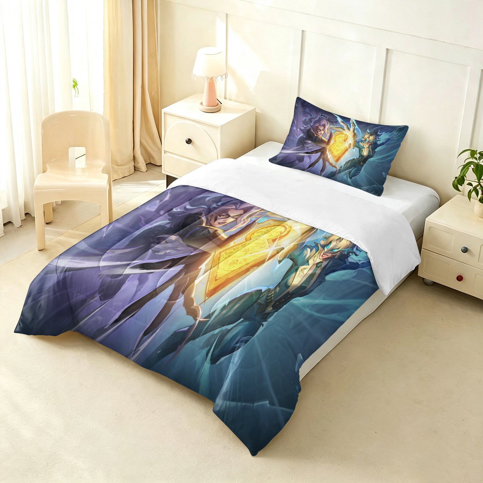Marvel Rivals Comforter Pillowcase Sets Blanket All Season Reversible Quilted Duvet