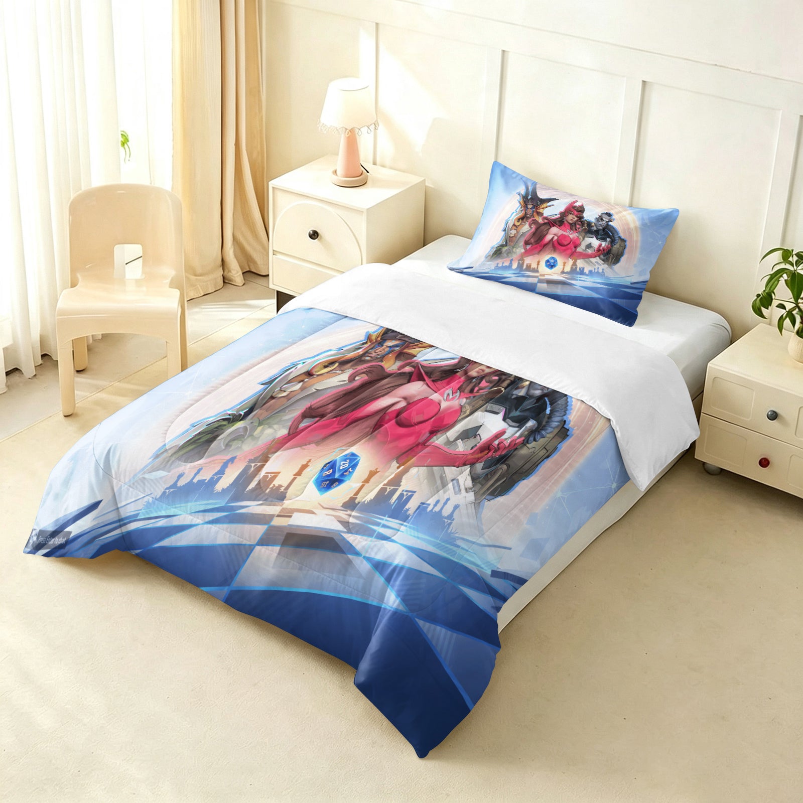 Marvel Rivals Comforter Pillowcase Sets Blanket All Season Reversible Quilted Duvet