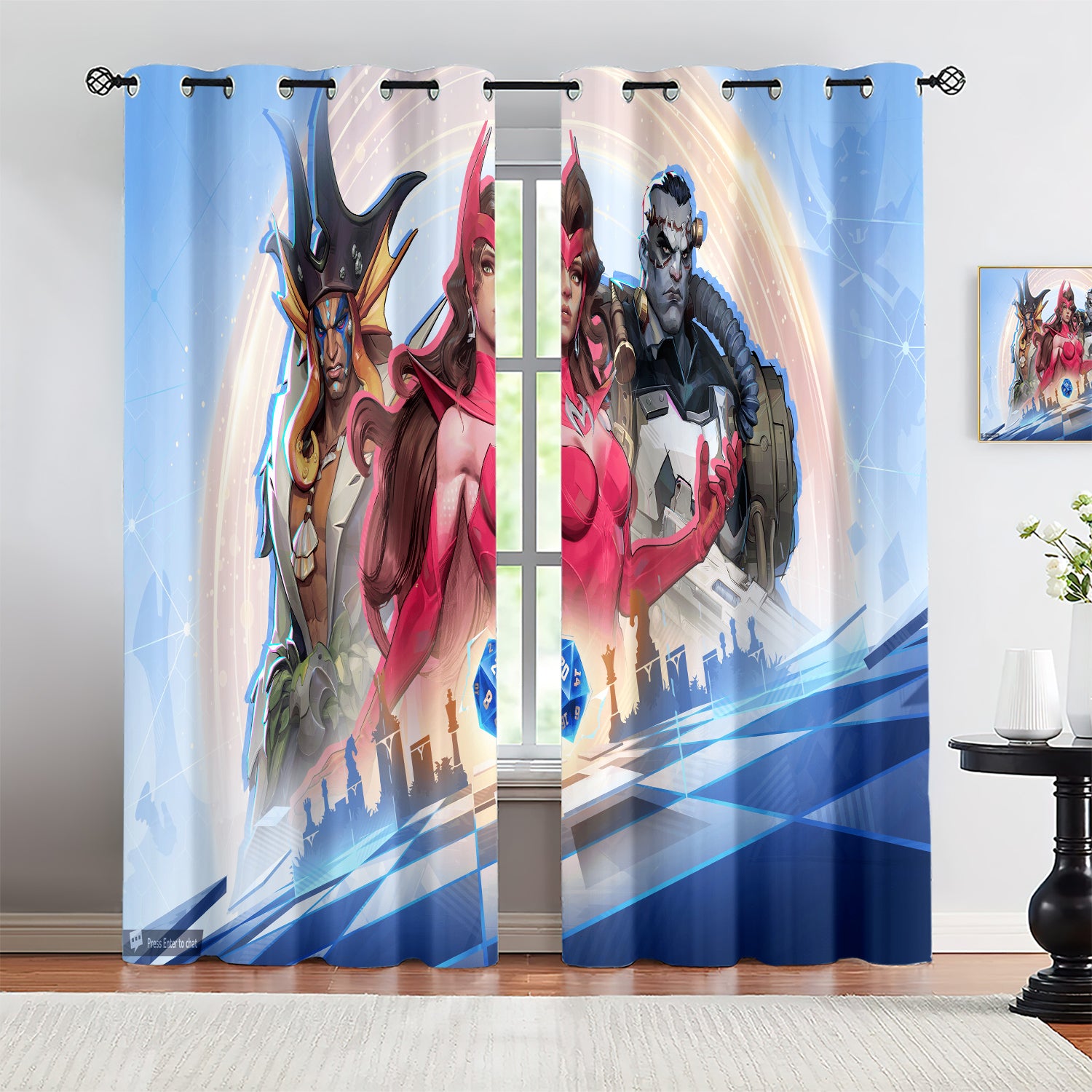 Marvel Rivals Blackout Curtains Drapes For Window Treatment Set