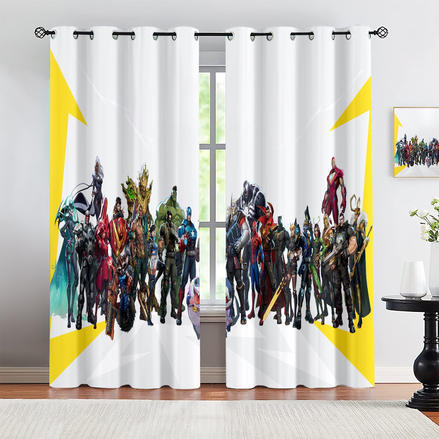 Marvel Rivals Blackout Curtains Drapes For Window Treatment Set