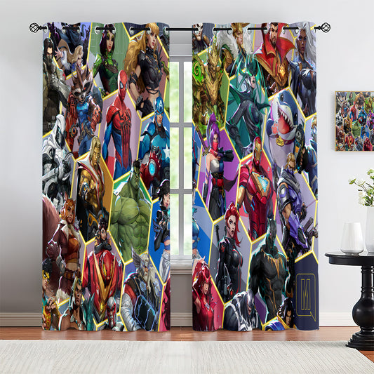 Marvel Rivals Blackout Curtains Drapes For Window Treatment Set 1500