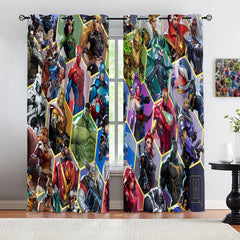 Marvel Rivals Blackout Curtains Drapes For Window Treatment Set