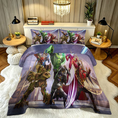 Marvel Rivals Comforter Pillowcase Sets Blanket All Season Reversible Quilted Duvet