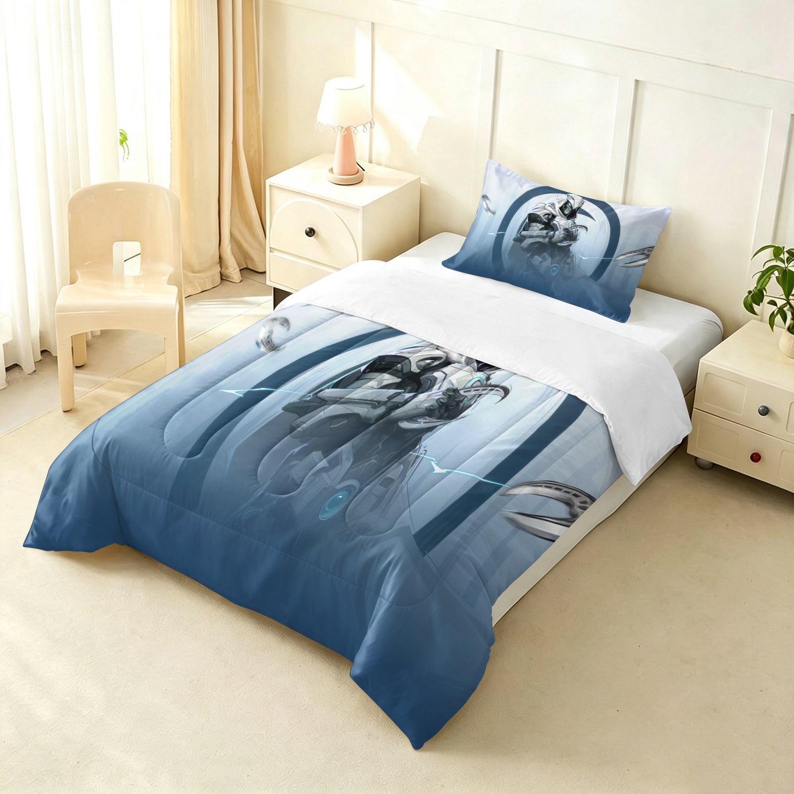 Marvel Rivals Moon Knight Comforter Pillowcase Sets Blanket All Season Reversible Quilted Duvet