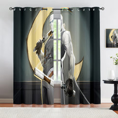 Marvel Rivals Moon Knight Blackout Curtains Drapes For Window Treatment Set