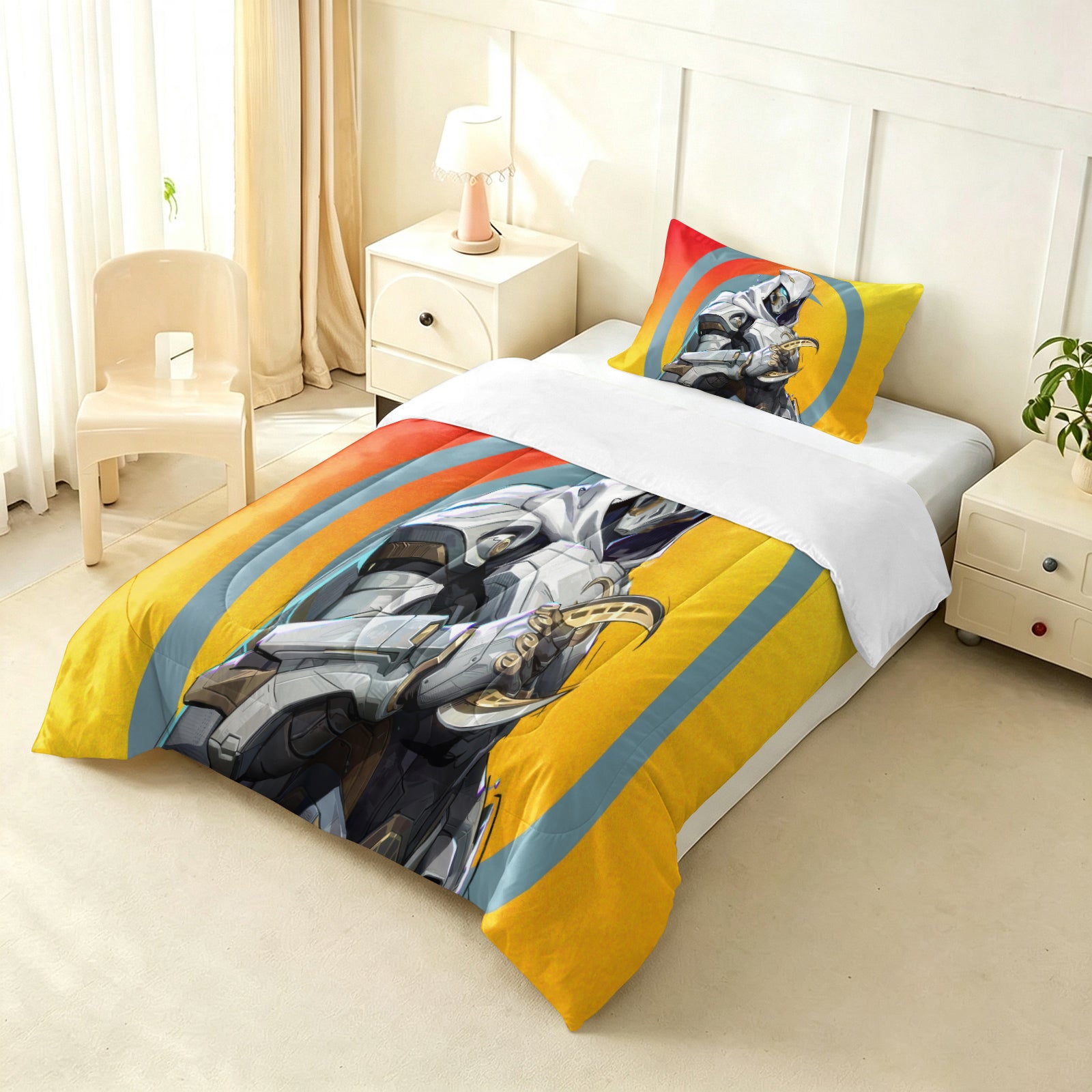 Marvel Rivals Moon Knight Comforter Pillowcase Sets Blanket All Season Reversible Quilted Duvet