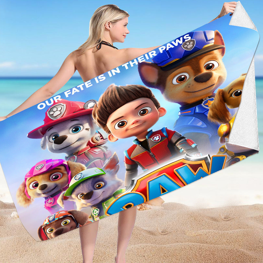 Paw Patrol Microfiber Bath Towel Quick Dry Swimming Surf Towels