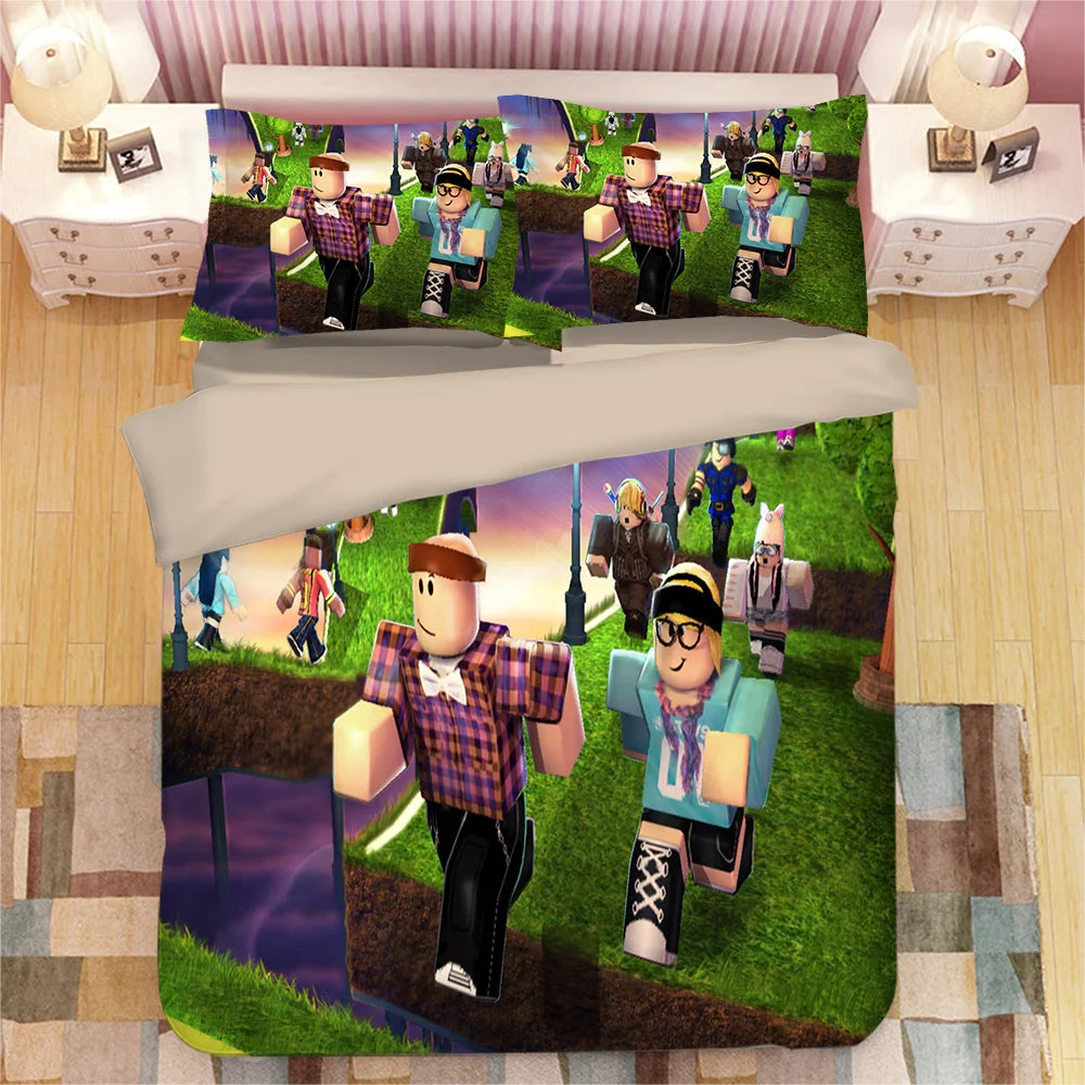 Game Roblox DynaBlocks Duvet Cover Quilt Cover Pillowcase Bedding Set