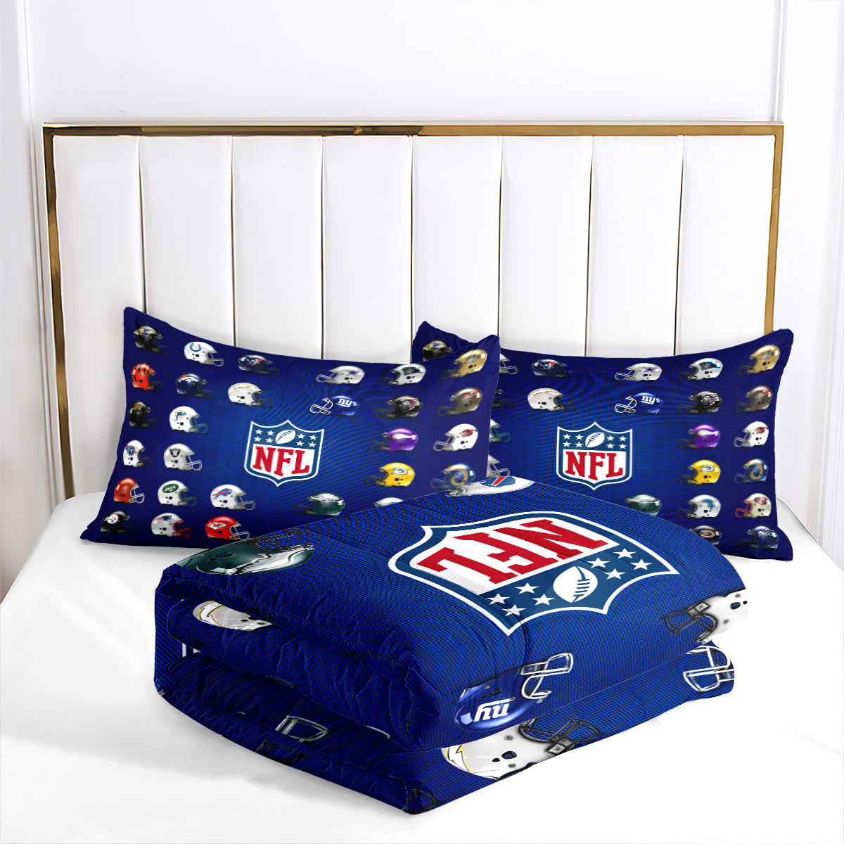 Football Team Rugby Comforter Pillowcase Sets Blanket All Season Reversible Quilted Duvet