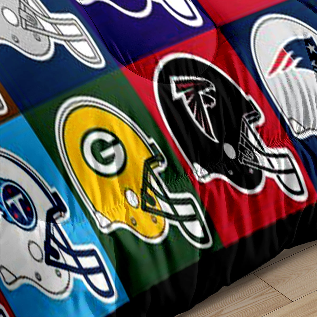 Football Team Rugby Comforter Pillowcase Sets Blanket All Season Reversible Quilted Duvet