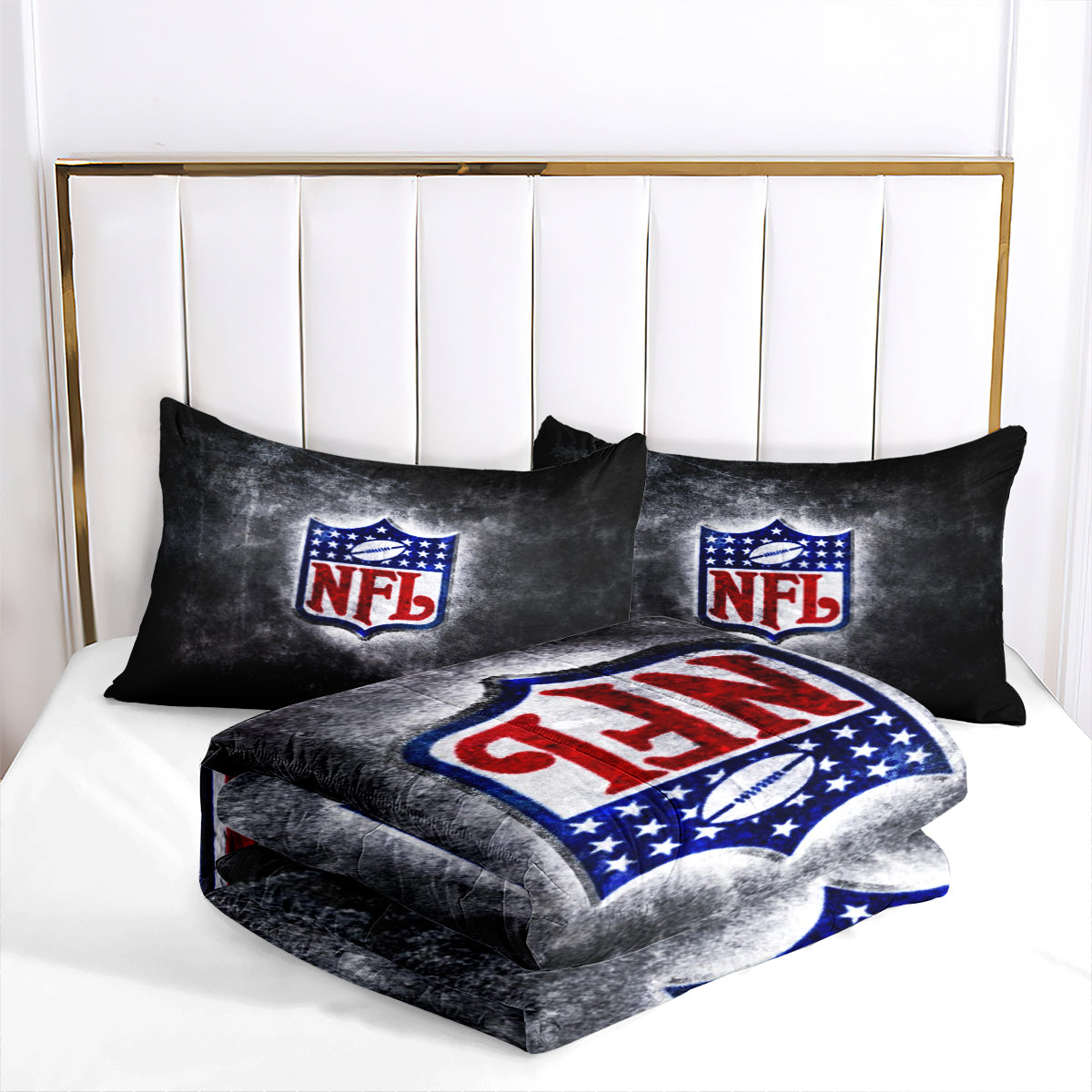 Football Team Rugby Comforter Pillowcase Sets Blanket All Season Reversible Quilted Duvet