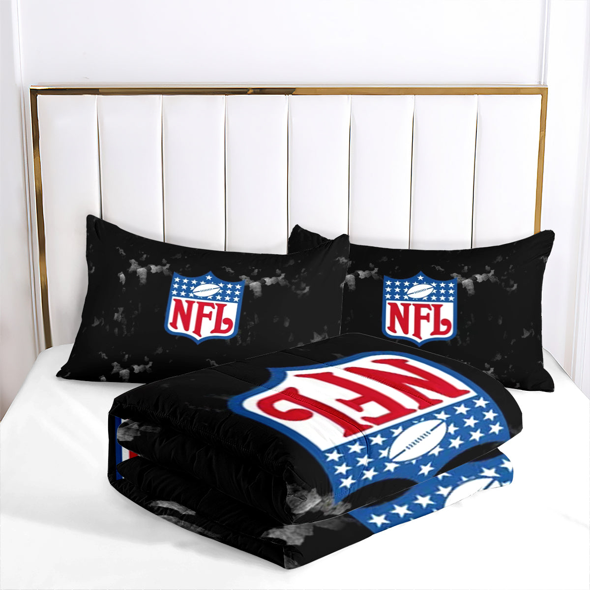 Football Team Rugby Comforter Pillowcase Sets Blanket All Season Reversible Quilted Duvet