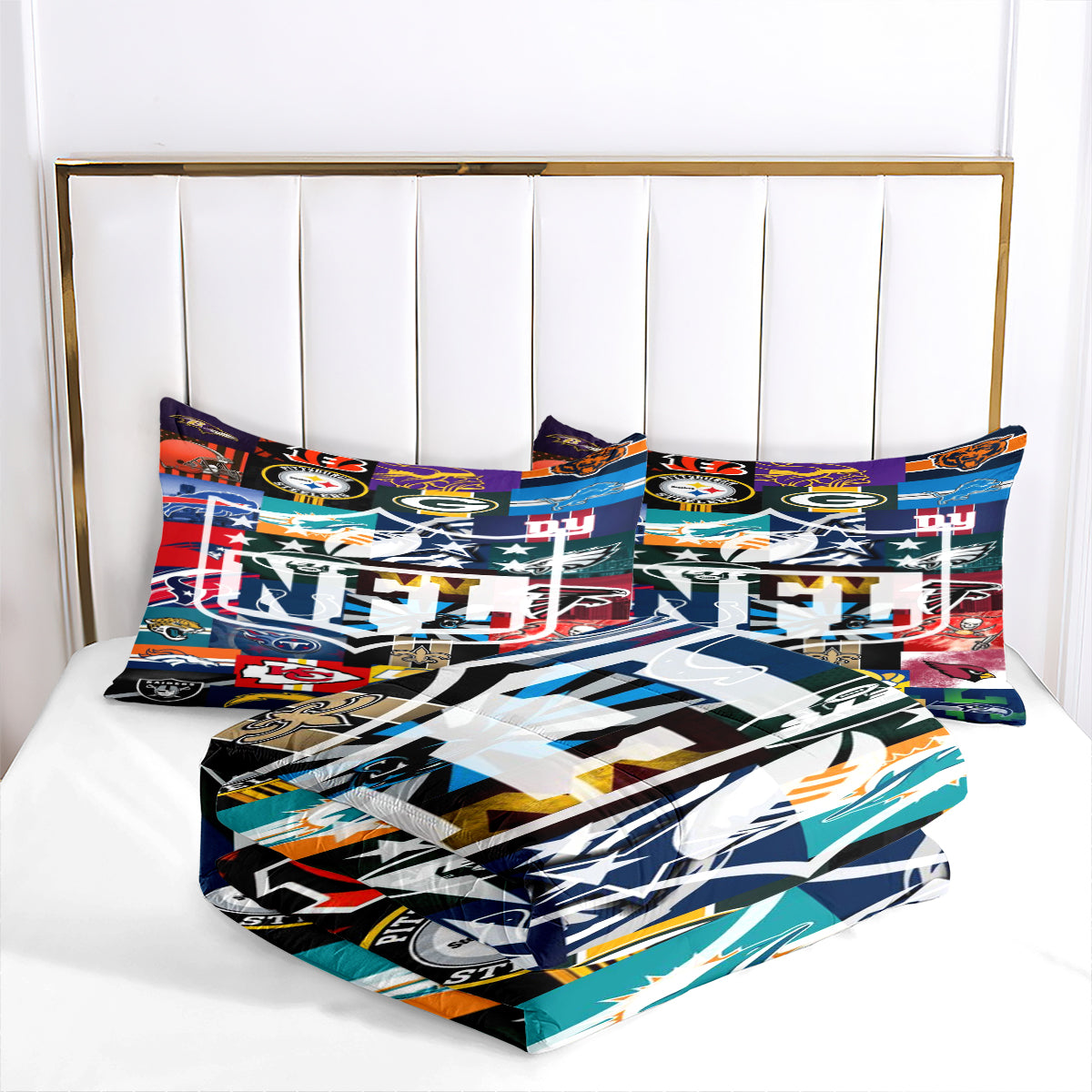 Football Team Rugby Comforter Pillowcase Sets Blanket All Season Reversible Quilted Duvet