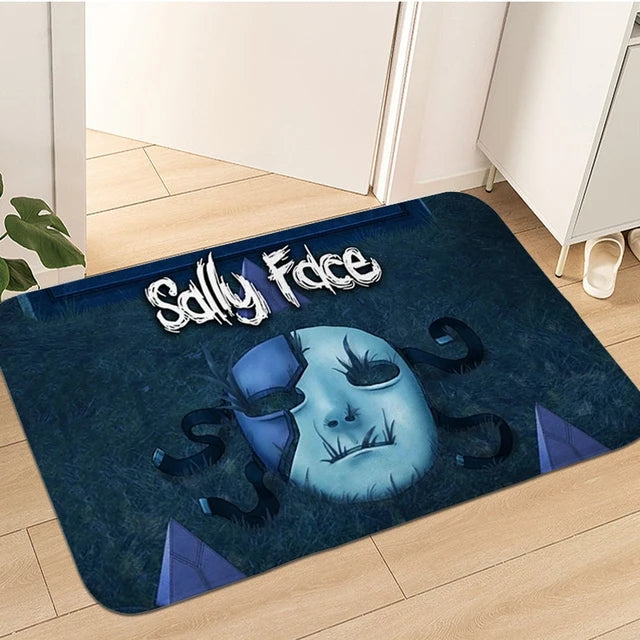 Sally Face Cosplay Carpet Living Room Bedroom Sofa Rug Door Mat