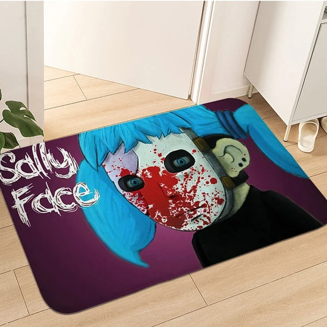 Sally Face Cosplay Carpet Living Room Bedroom Sofa Rug Door Mat