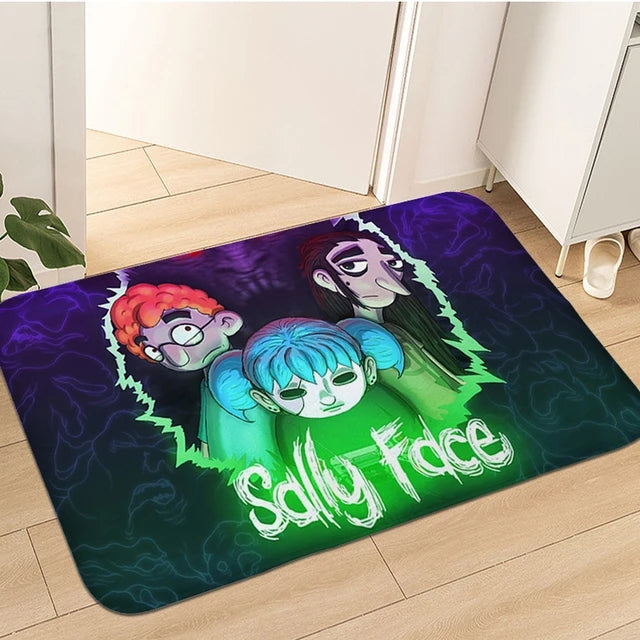 Sally Face Cosplay Carpet Living Room Bedroom Sofa Rug Door Mat