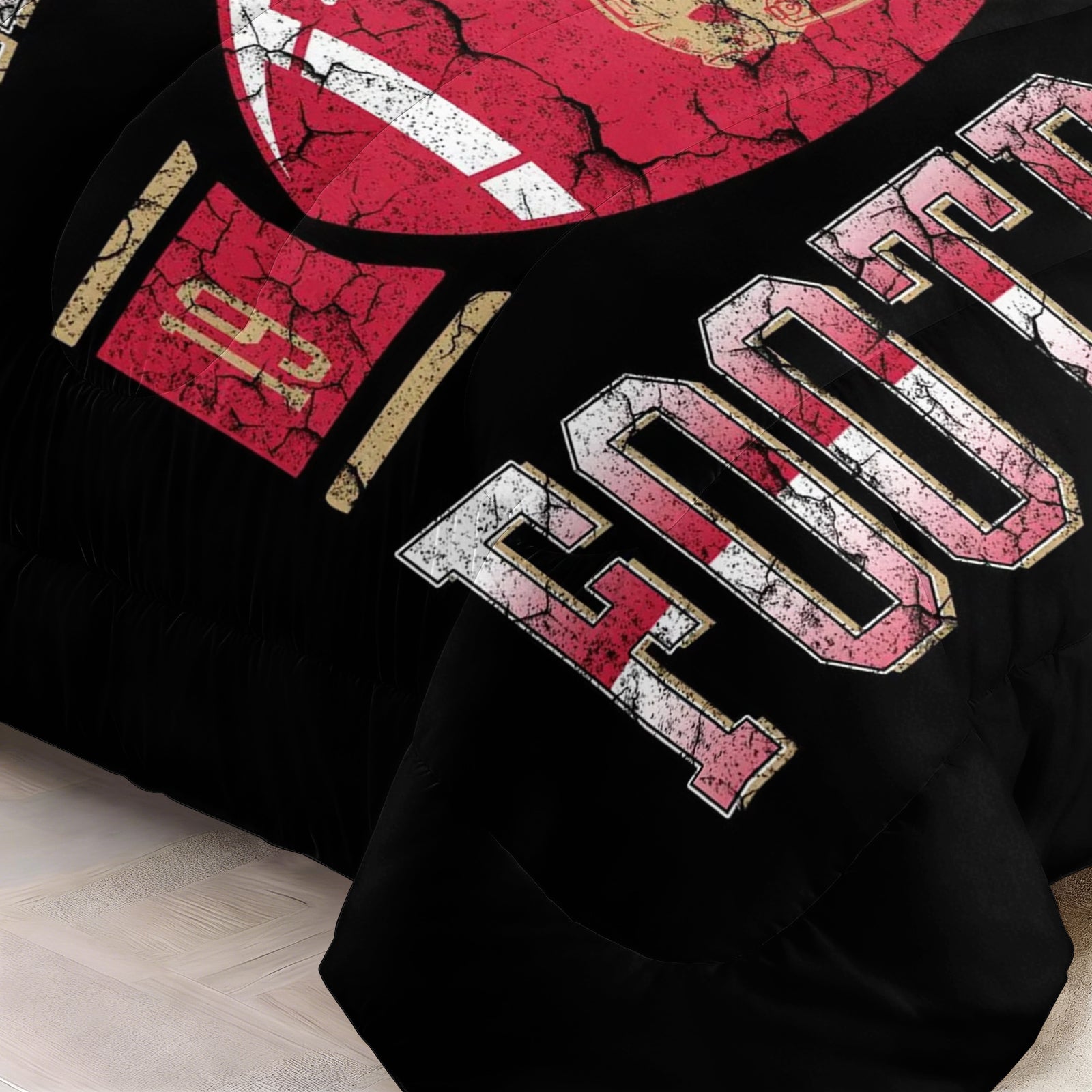 San Francisco 49ers Comforter Pillowcase Sets Blanket All Season Reversible Quilted Duvet
