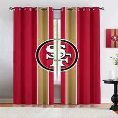 San Francisco 49ers Blackout Curtains Drapes For Window Treatment Set