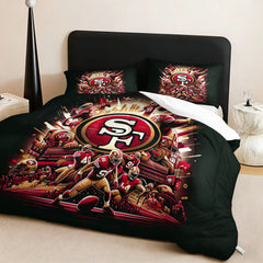 San Francisco 49ers Comforter Pillowcase Sets Blanket All Season Reversible Quilted Duvet