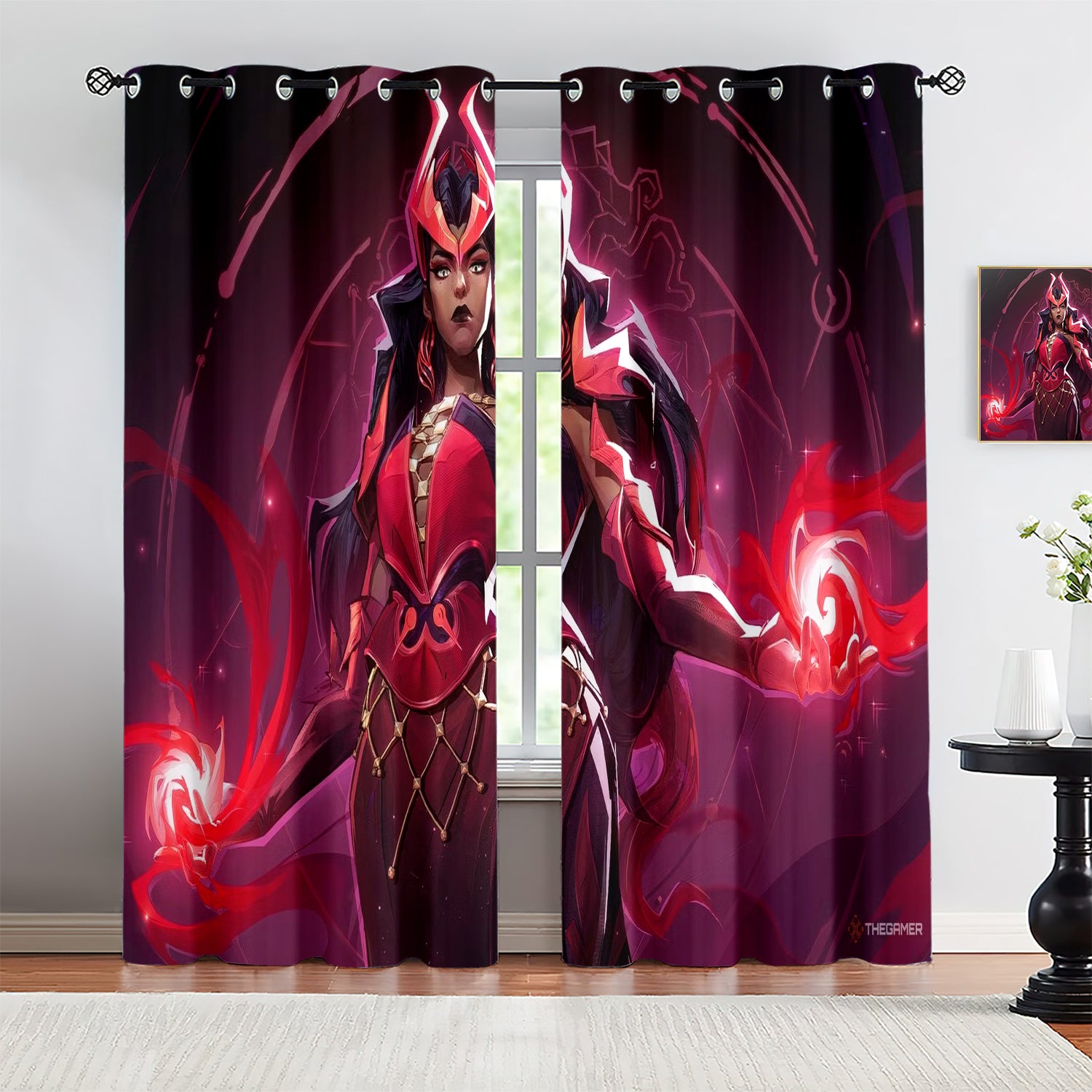 Marvel Rivals Scarlet Witch Blackout Curtains Drapes For Window Treatment Set