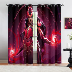 Marvel Rivals Scarlet Witch Blackout Curtains Drapes For Window Treatment Set